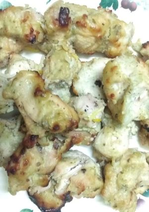 A picture of Chicken kababs.