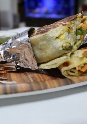 A picture of Paneer Shawarma.