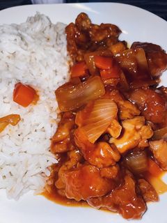 Una foto de Pollo agridulce