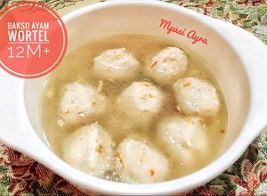 Foto resep Mpasi Bakso Ayam Wortel 12m+