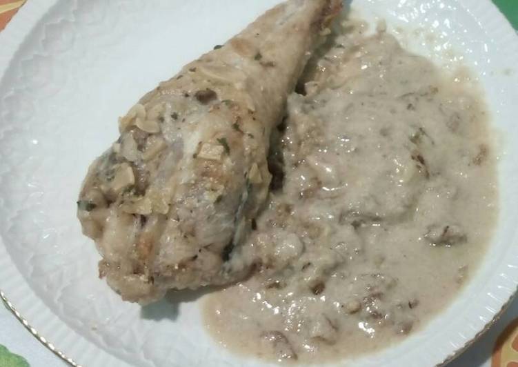 Rape con salsa de almendras