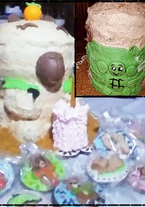 Una foto de Torta de capibara!! Feliz cumpleaños Isabella!!😍😍😍