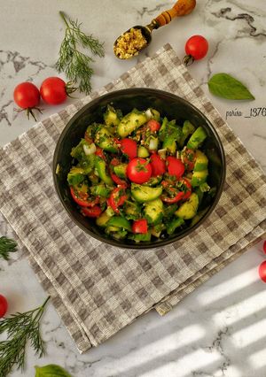 عکسی از دستور سالاد ارمنی🥗🥒🍅🫑
