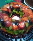 Gelatina frutal mosaico