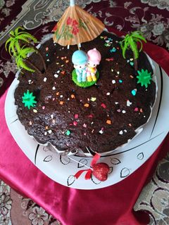 عکسی از دستور کیک شکلاتی