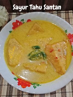 Foto resep Sayur Tahu Santan