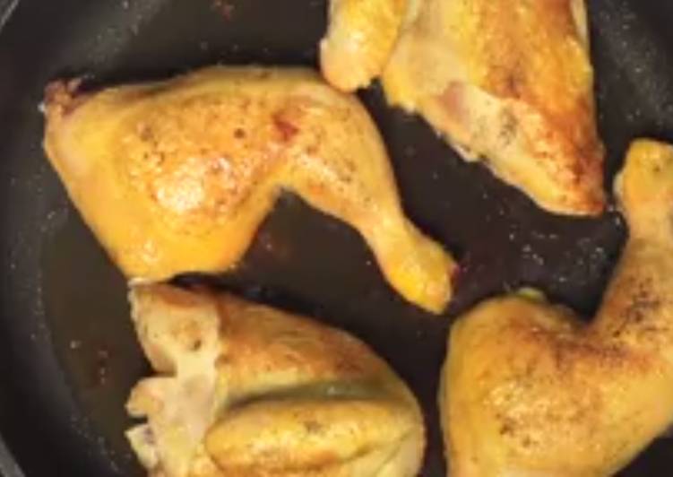 Pollo con Peras y Espárragos al Balsámico