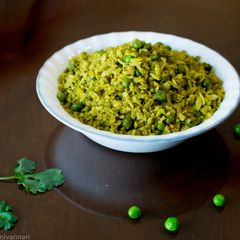 A picture of Green Poha.