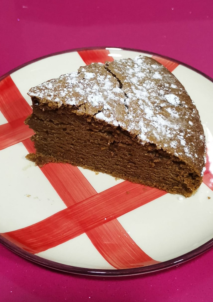 Una foto de Bizcocho de chocolate sin huevo