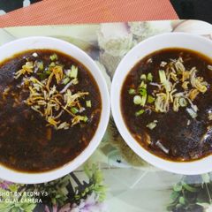Veg manchow soup A picture of Veg manchow soup.