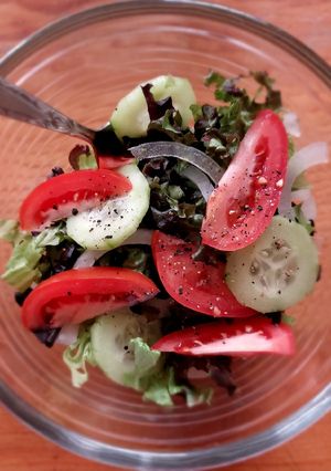 Una foto de Ensalada mixta básica para principiantes