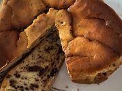Una foto di formaggio proteico