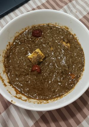 A picture of Bhuna Palak Paneer.