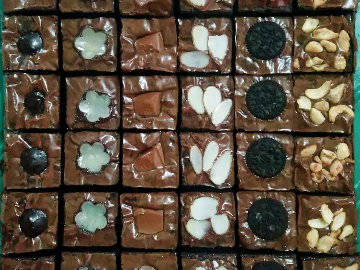 Cara Gampang Membuat Resep Brownies Shiny Crust Loyang Sekat 22 yang Lezat Anti Ribet, Sempurna