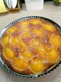 Peach Tart with Jam and Almonds