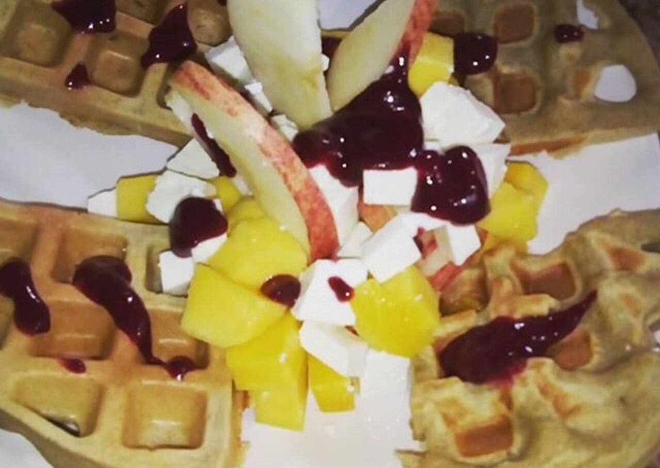 Waffles de avena