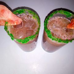A picture of Watermelon-mint agua fresca.