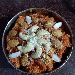 A picture of Gajar ka halwa.