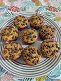 Muffins de calabacín con chocolate