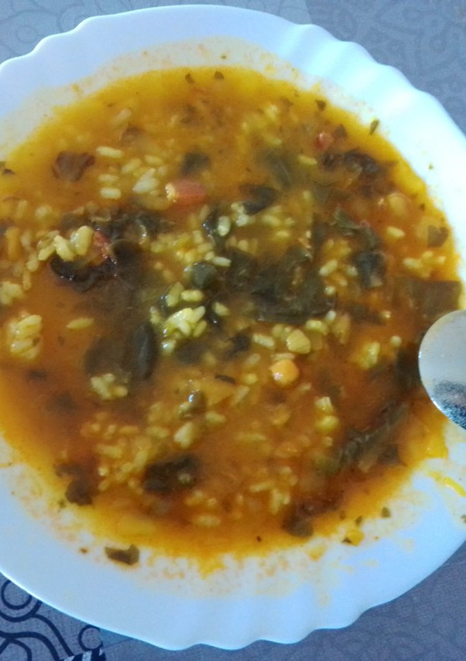 Una foto de Arròs amb bledes
