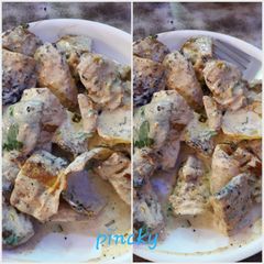 A picture of Chicken malai chaap it's too yummy.