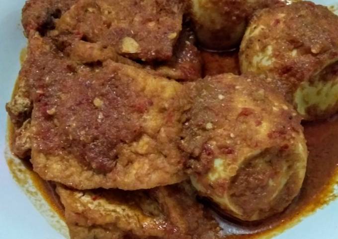 Tahu Telor Bumbu Bali Ala Maya