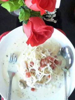 Foto resep Spaghetti Alfredo Mudah