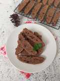 Sourdough Chocolate Biscotti (Unfed Starter)