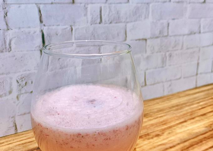 Cara Gampang Membuat Strawberry Milk 🍓 Anti Gagal