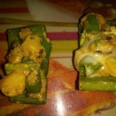 A picture of Cheese Capsicum  sizzlers.