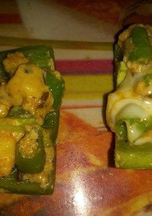 A picture of Cheese Capsicum  sizzlers.