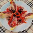 Ensalada de endibias con pimientos confitados
