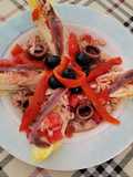 Ensalada de endibias con pimientos confitados