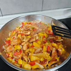 A picture of Sweet and Sour Chicken (meal prep friendly).