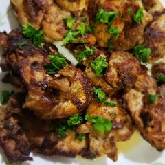 A picture of Keto Low Carb Jerk Chicken thighs.