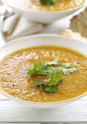 A picture of Carrot & coriander soup.