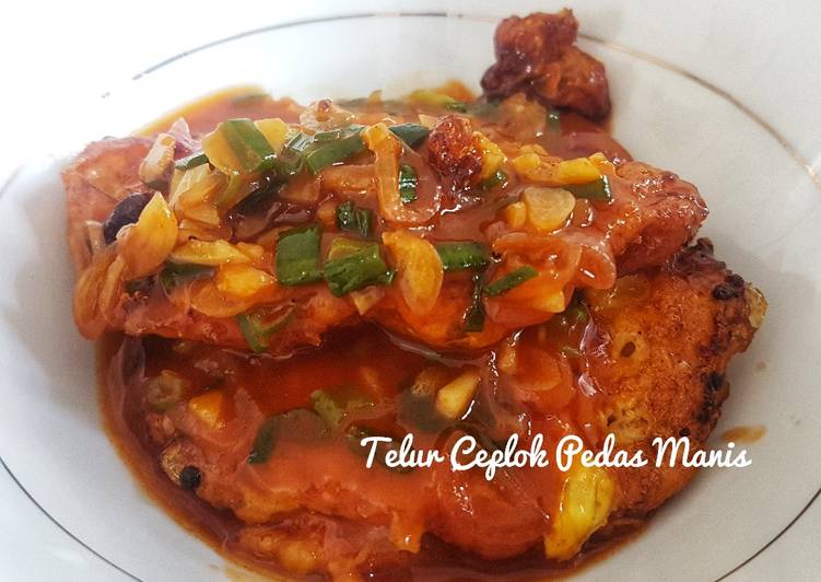 Telur Ceplok Saus Pedas Manis