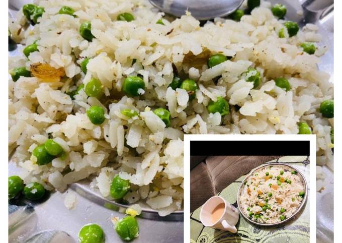 Steps to Prepare Delicious Mutter poha In UP Style