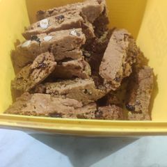 A picture of Hazelnut and Cranberry Biscotti.