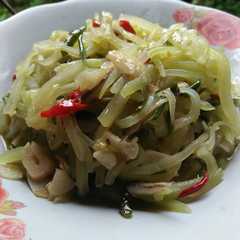A picture of Tumis labu siam sederhana.