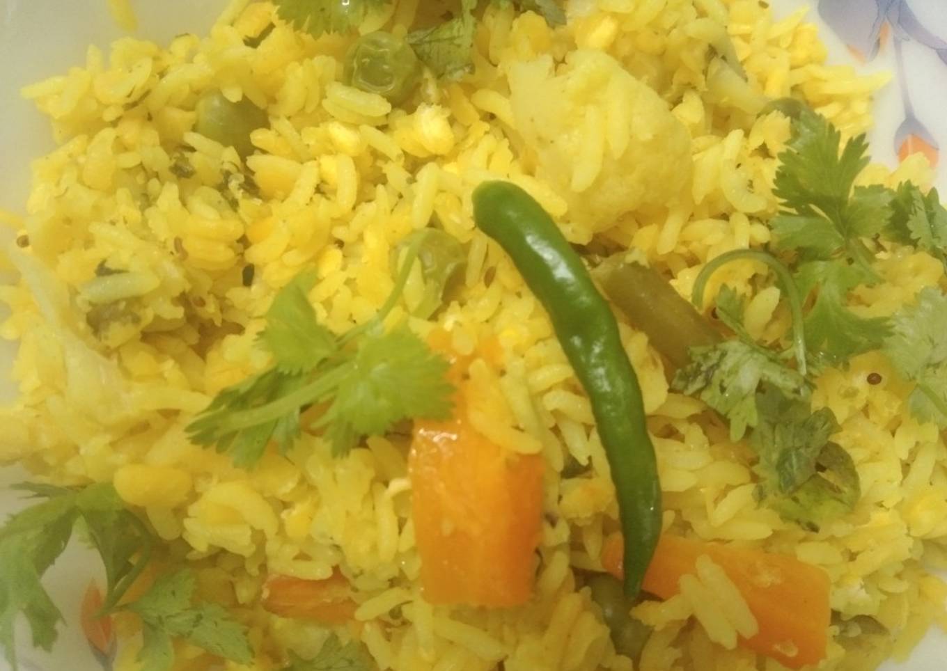 Moong Dal Khichdi With Vegetables