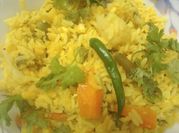A picture of moong dal rice