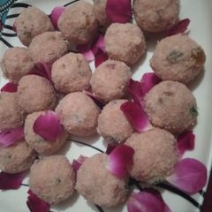 A picture of Instant Coconut tutti frutti laddu.