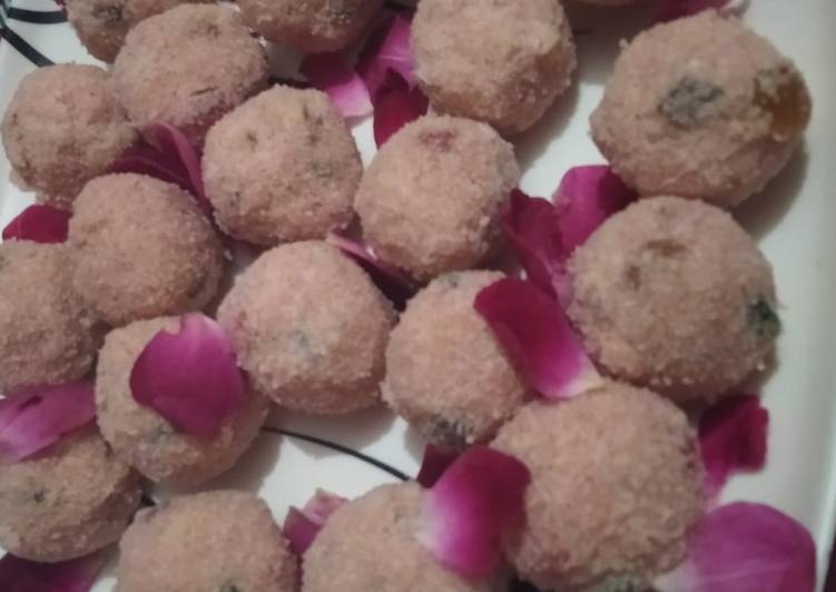 Steps to Prepare Quick Instant Coconut tutti frutti laddu