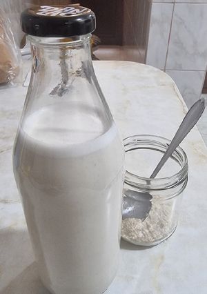 Una foto de Leche de avena