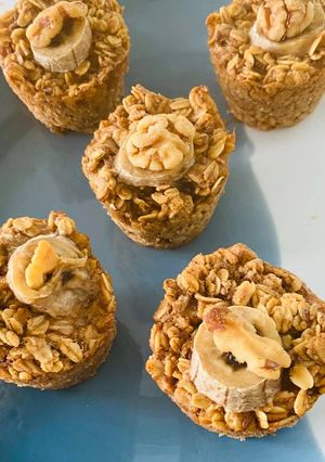 Una foto de Muffins🧁 de Banana 🍌 y Avena Veganos