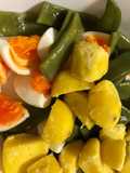 Ensalada de papa, huevo y chauchas