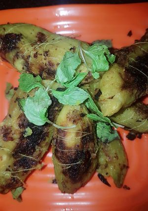 A picture of Aalu ka bhrwa krela.