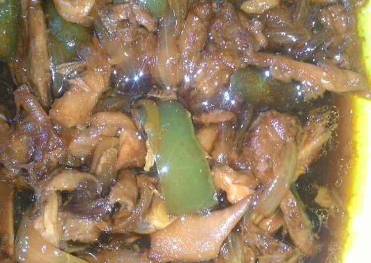 Ayam saus teriyaki manis