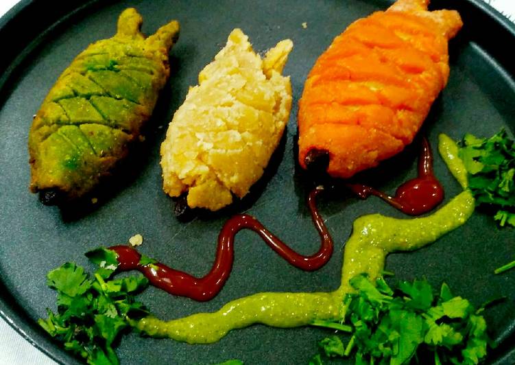 Tricolour Fish Samosa